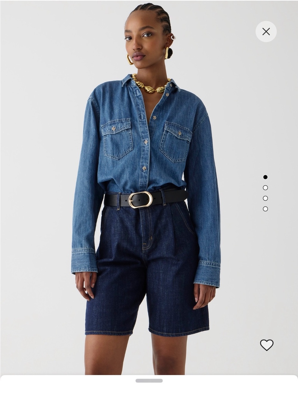 NWT J Crew Retail Garçon classic chambray shirt in
Neela wash Size 14